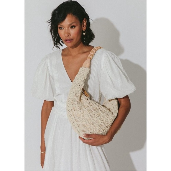 Cleobella Handbags - Cleobella Hobo Crochet Shoulder Bag